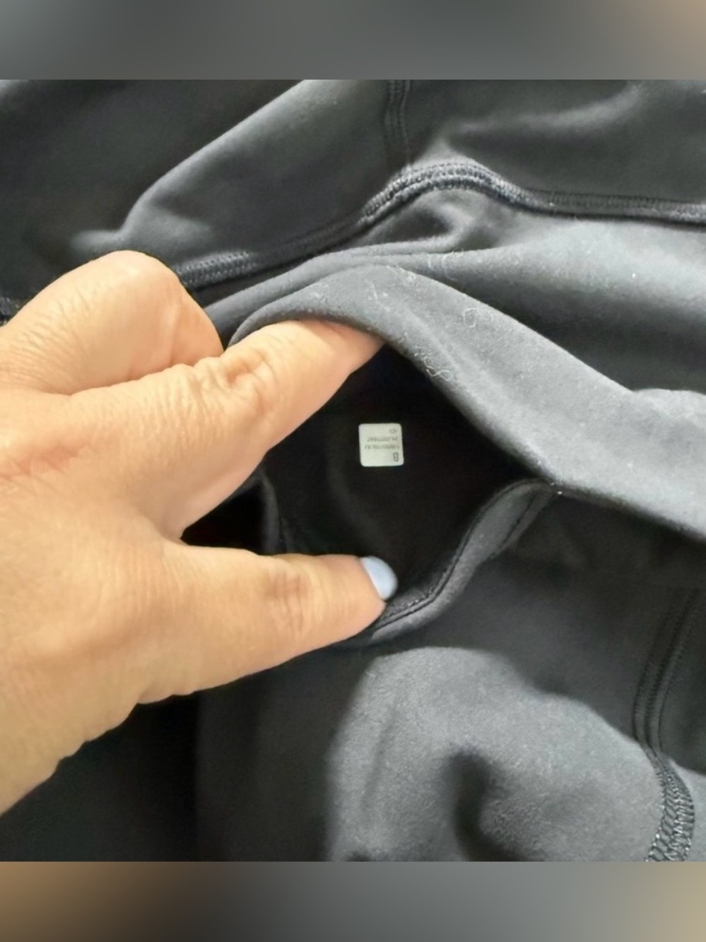 lululemon Black Leggings Wunder Train High Rise Tight 25” *Hem Slit - Picture 4 of 6